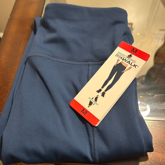 Skechers Ladies' GoStretch Luxe Tight Leggings Blue Medium - Picture 8 of 12